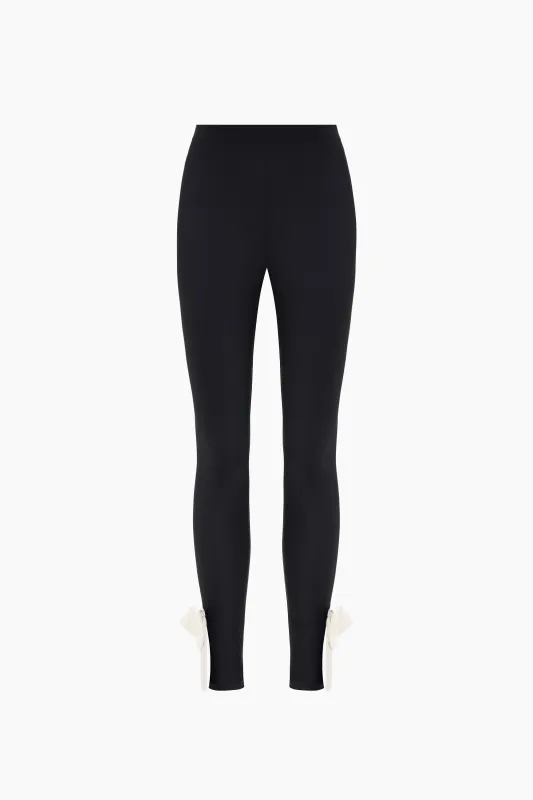 Lola Leggings with Bow Detail in White sold by Sleeper