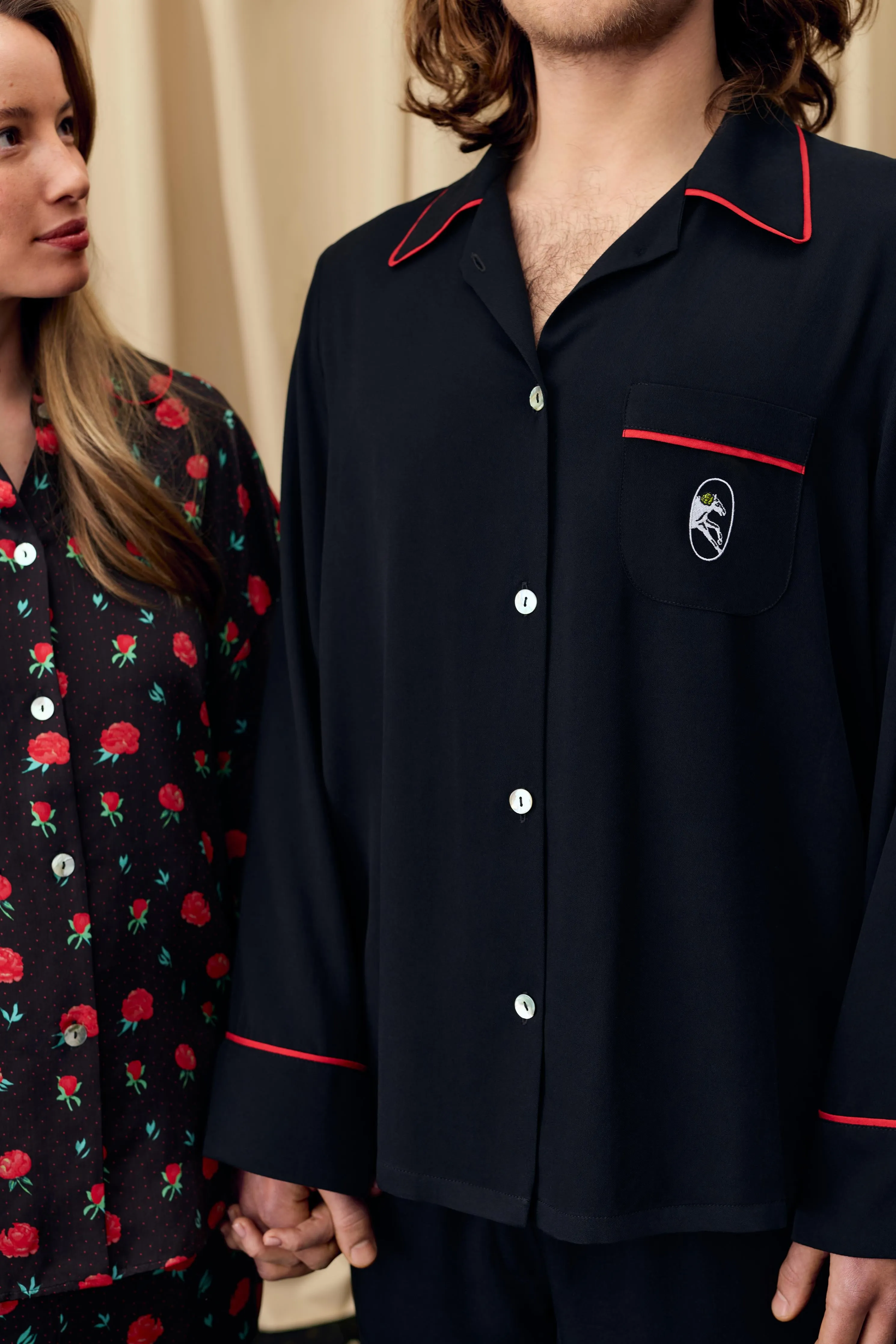 Finnegan Unisex Pajama Shirt in Black sold by Sleeper product image thumbnail 4