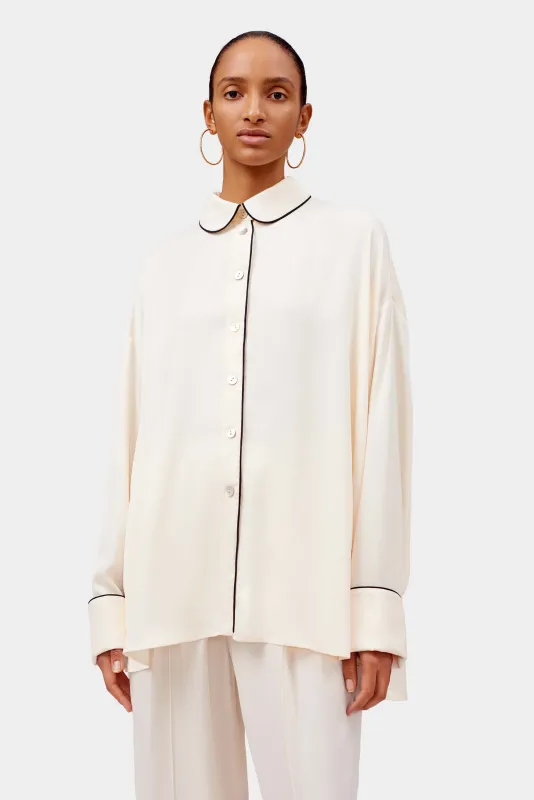 Pastelle Oversized Shirt in Off-white made by Sleeper