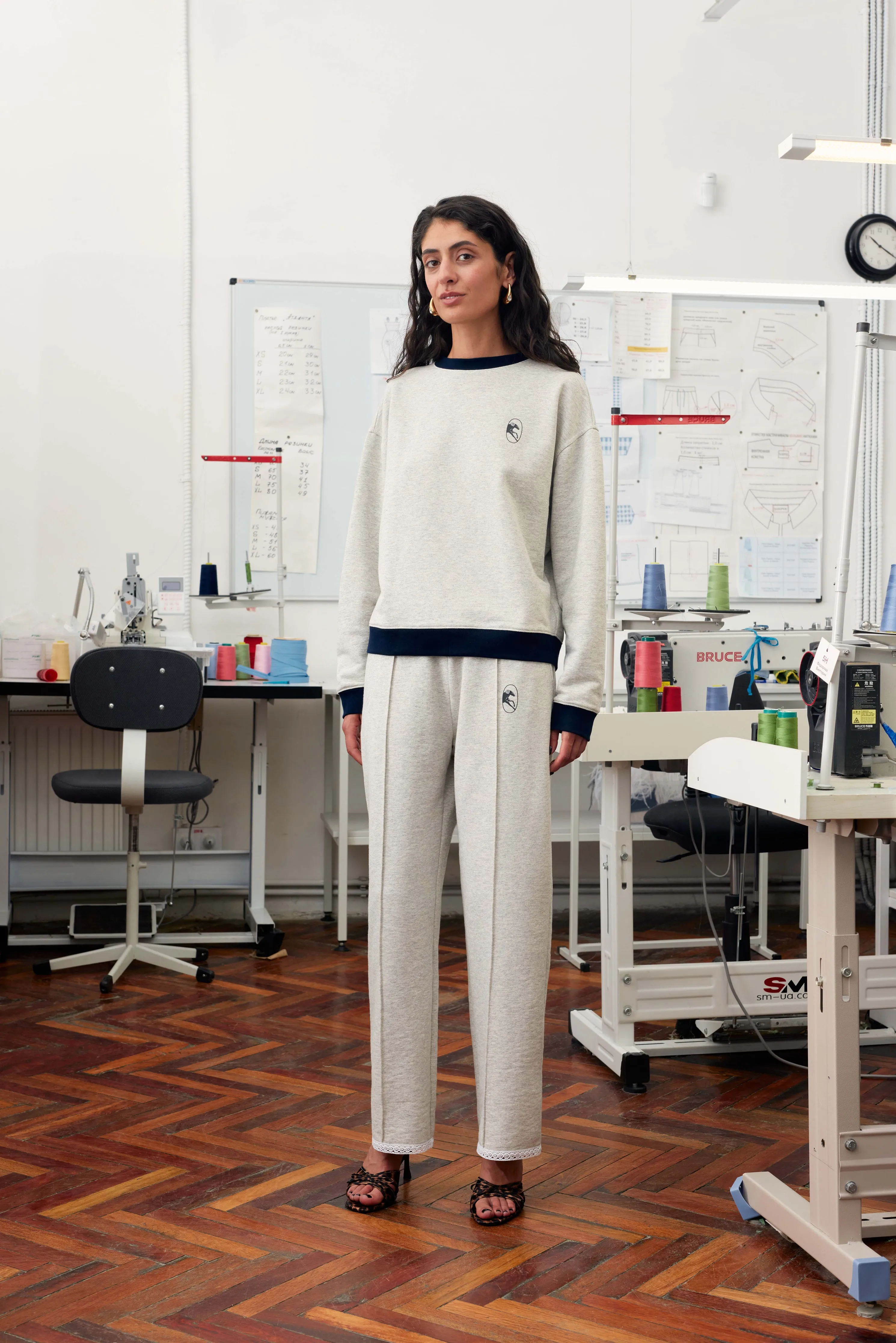 Relaxed Stretch-cotton Jersey Sweatshirt in Grey sold by Sleeper