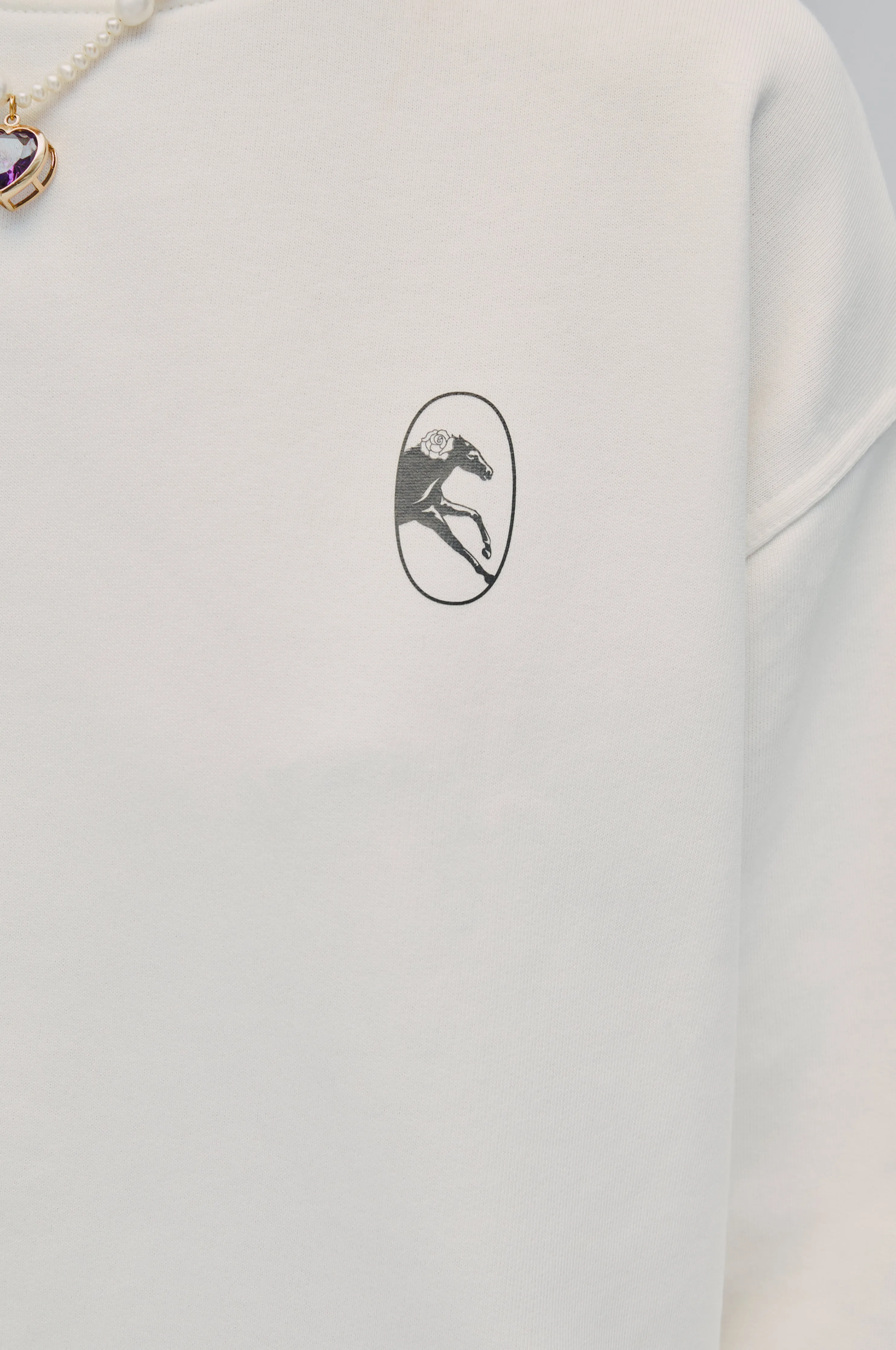 Relaxed Stretch-cotton Jersey Sweatshirt in Off-White sold by Sleeper product image thumbnail 2