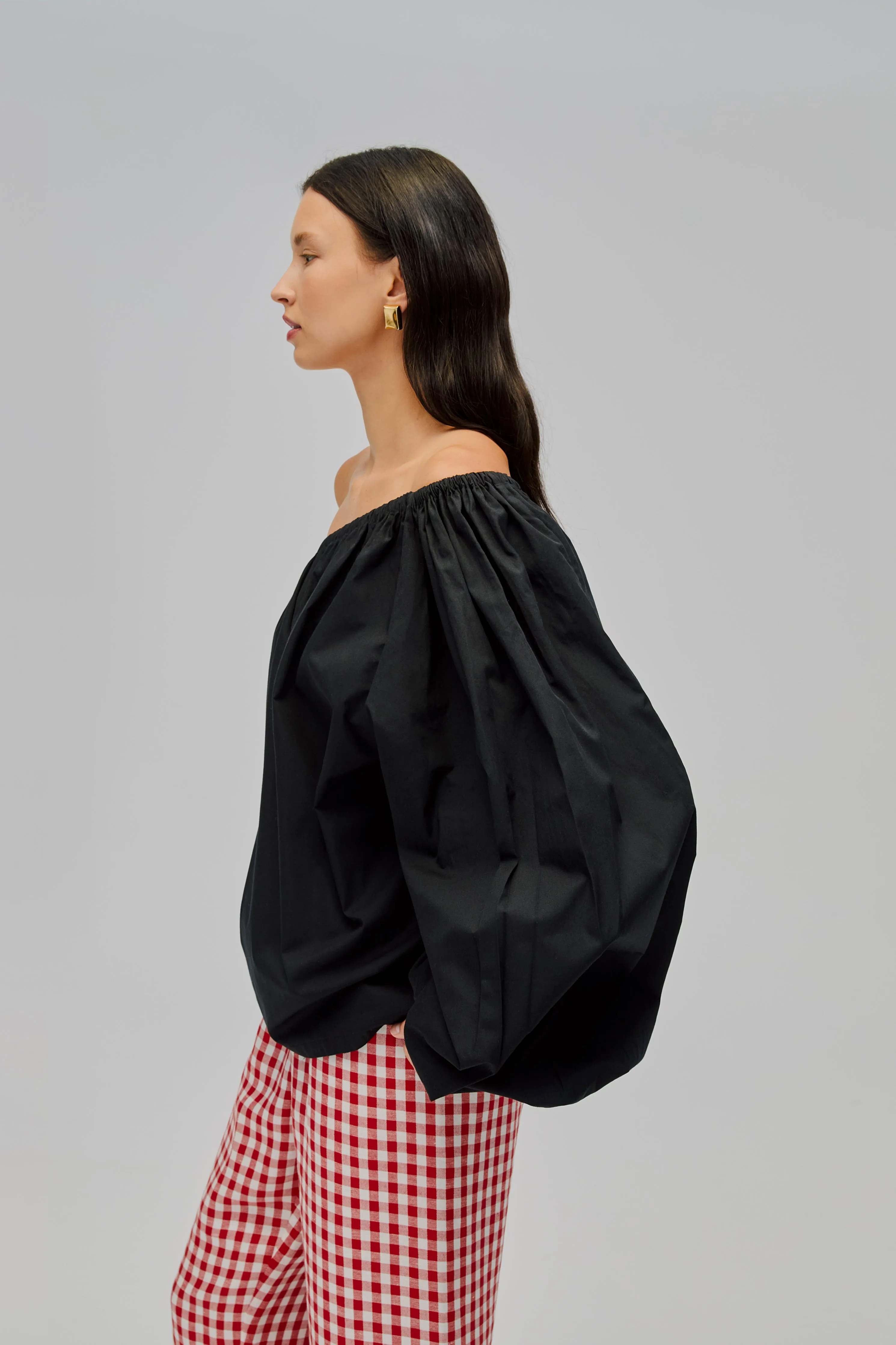 Gaia Cotton Top in Black sold by Sleeper product image thumbnail 4