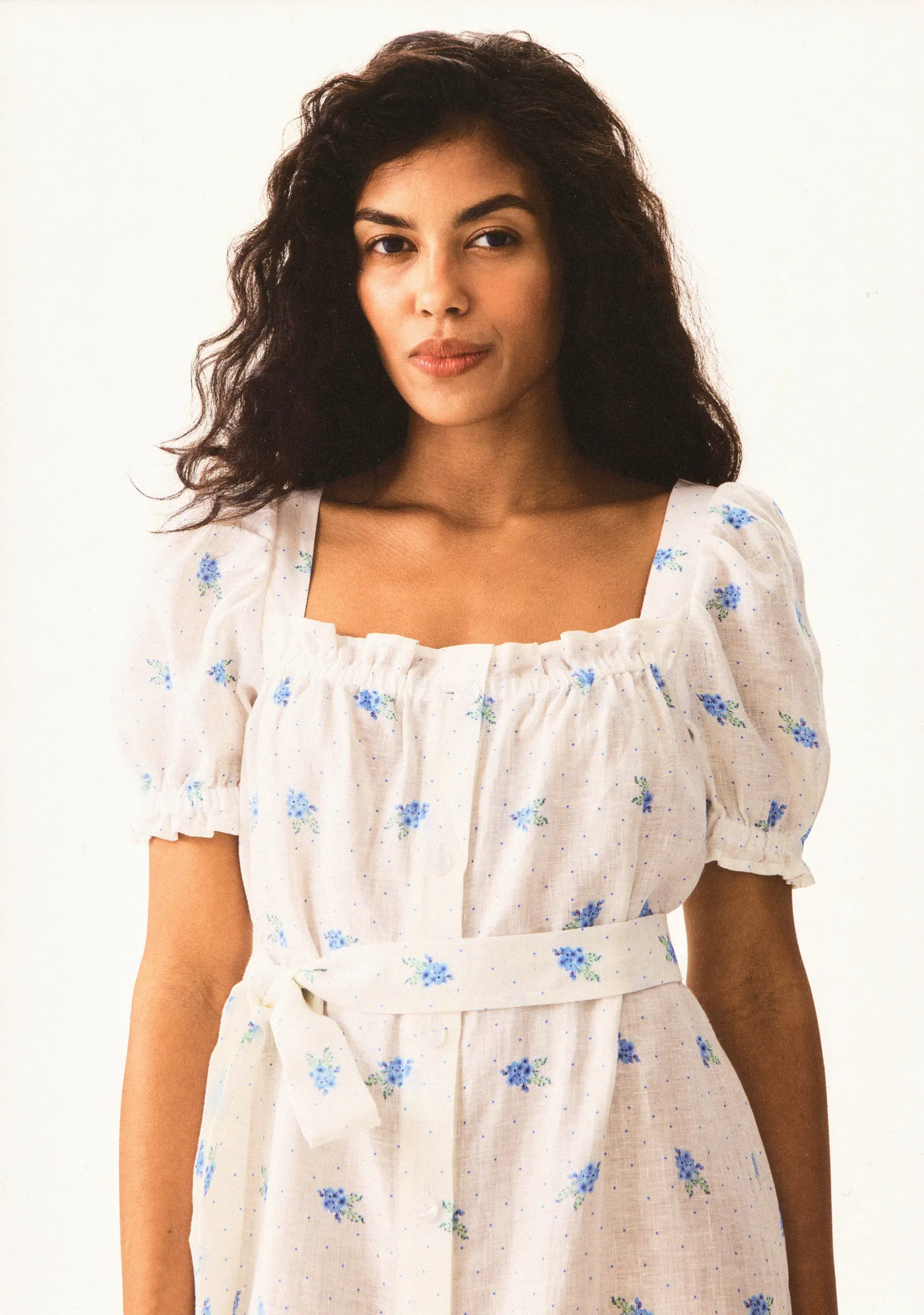 Brigitte Linen Midi Dress in Linum sold by Sleeper product image thumbnail 2