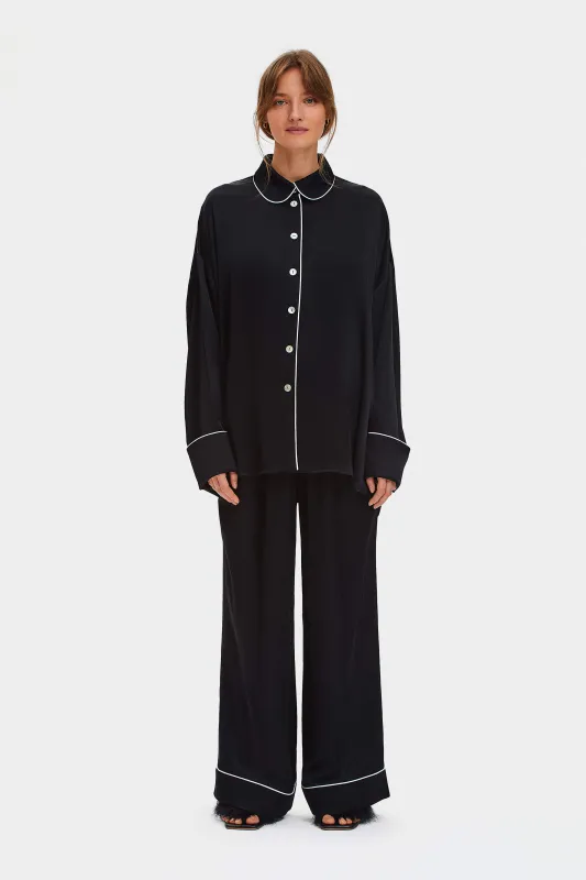 Pastelle Oversized Pants in Black made by Sleeper