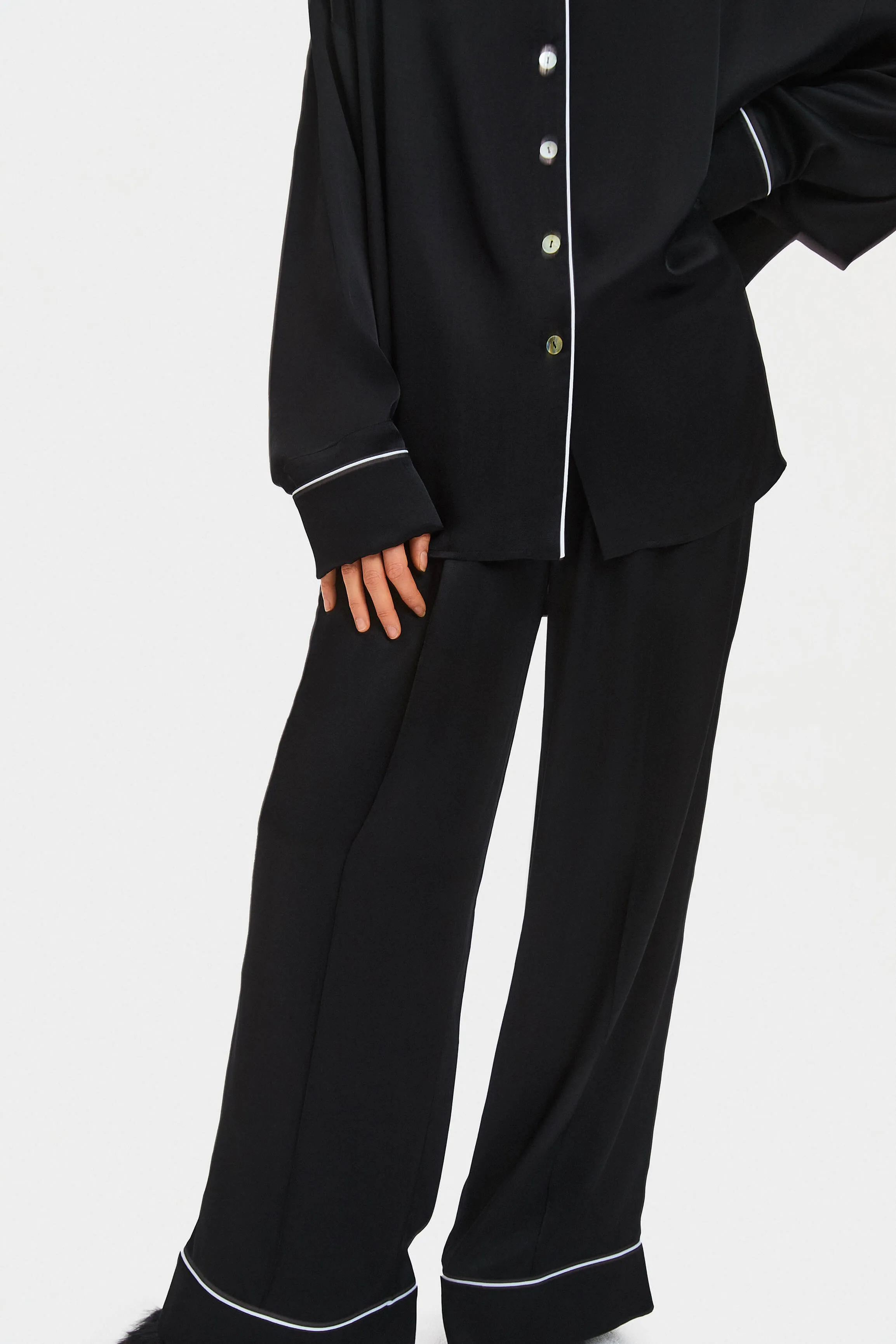 Pastelle Oversized Pants in Black sold by Sleeper product image thumbnail 4