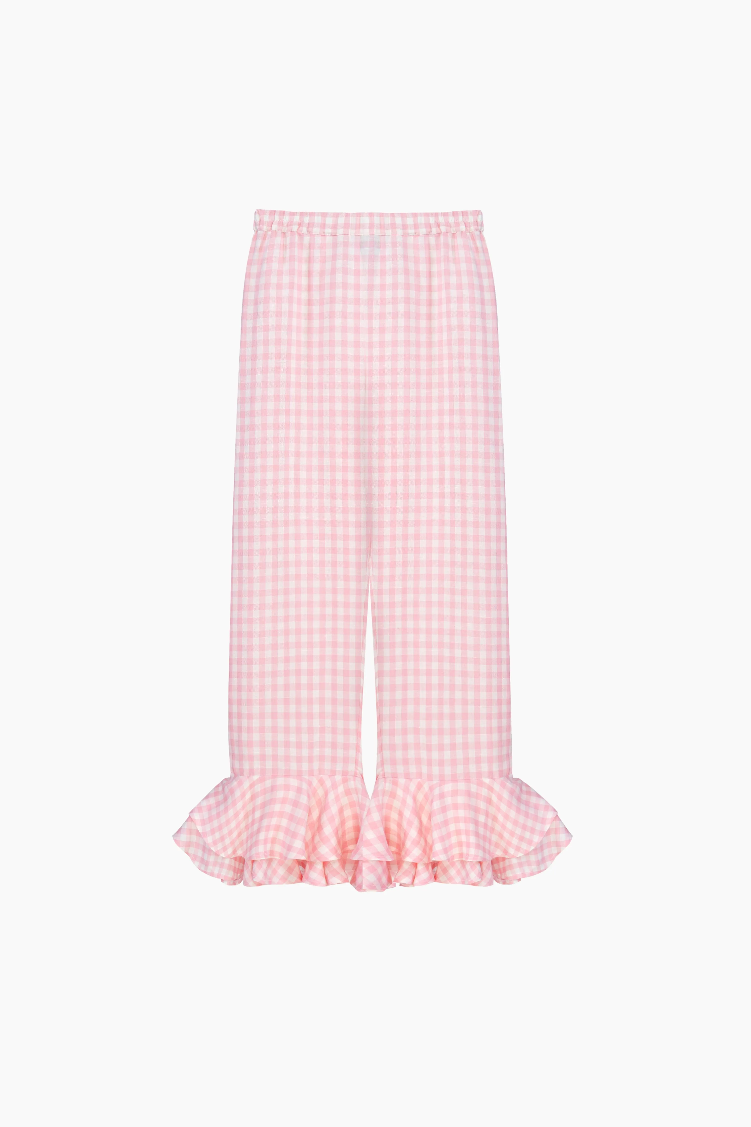 Cha-Cha Lounge Pants in Pink Vichy sold by Sleeper product image thumbnail 3
