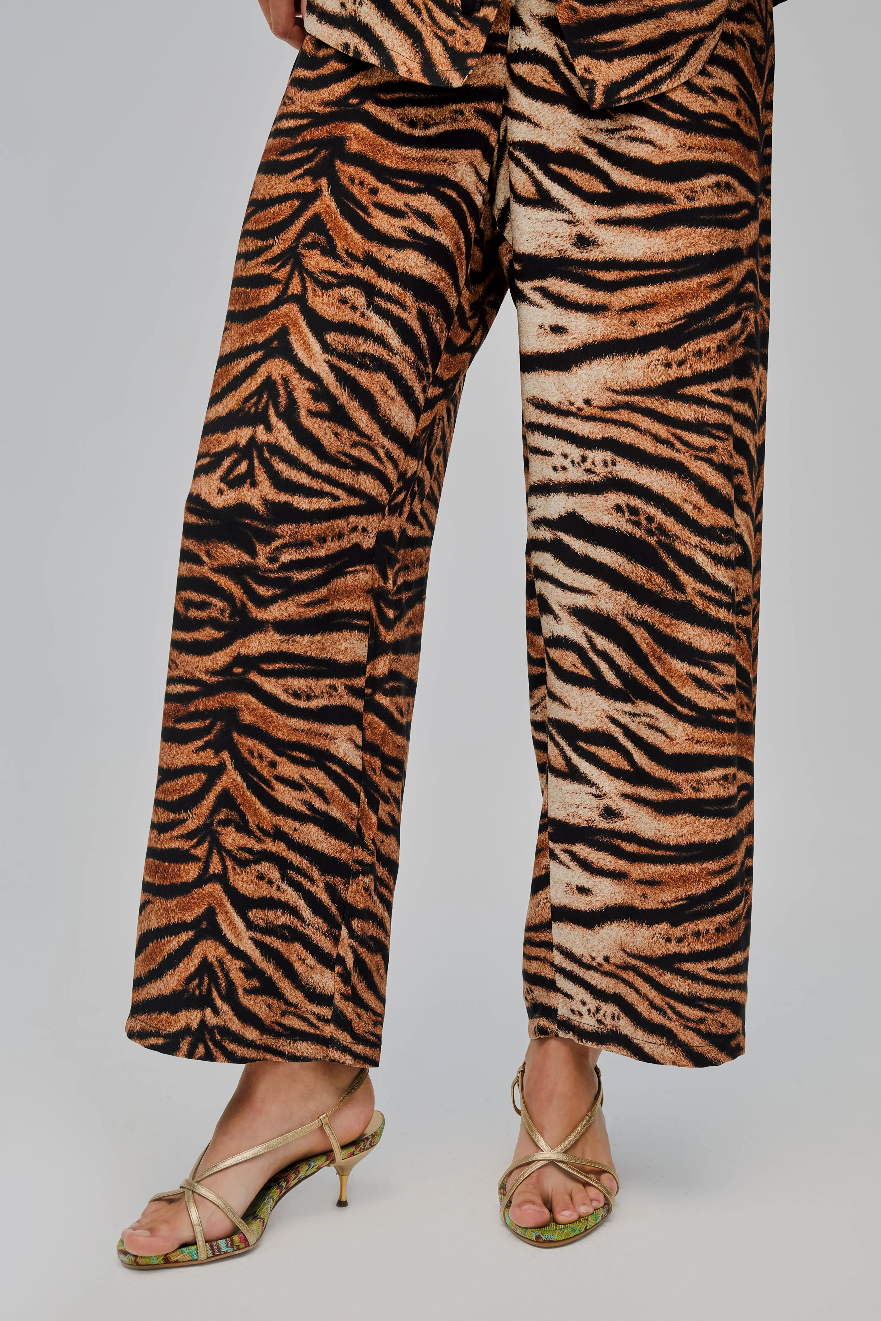 The Bow Pajama Set in Tiger sold by Sleeper product image thumbnail 4