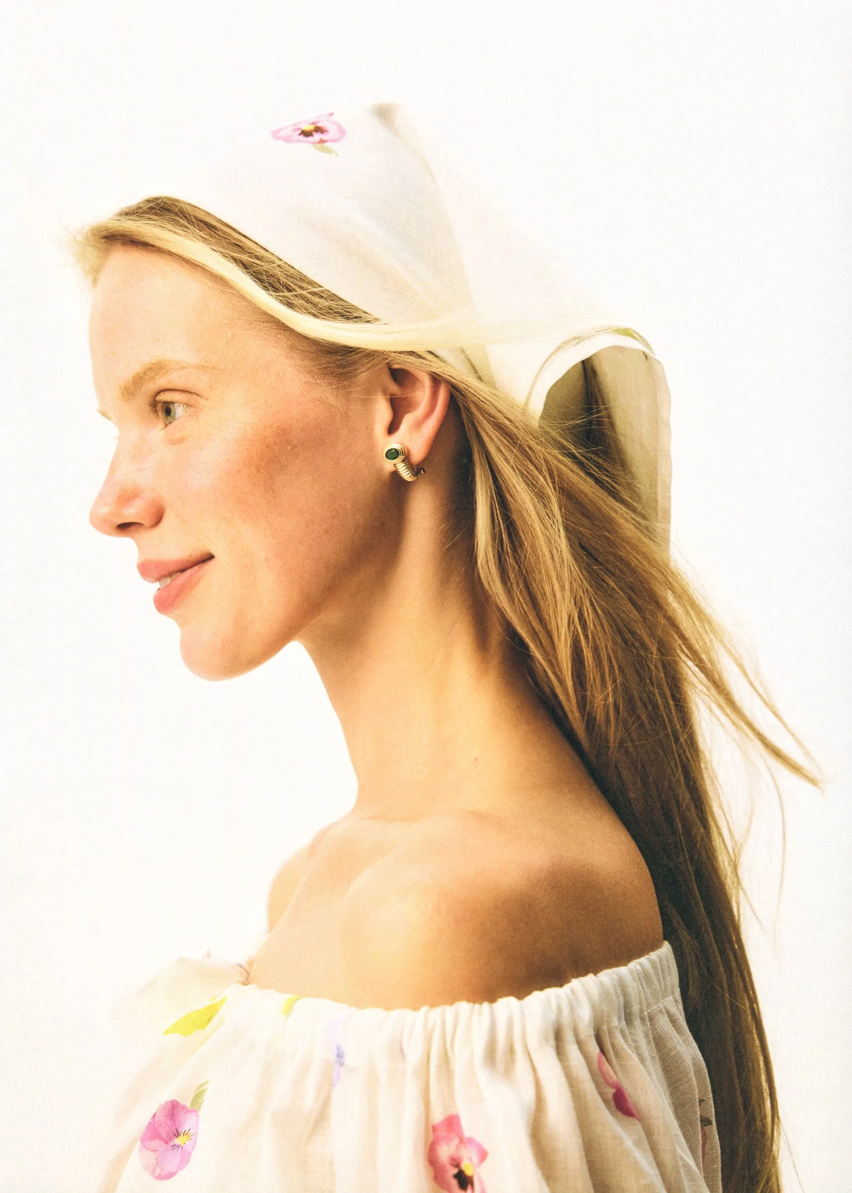 Cha-Cha Lounge Blouse in Pansies sold by Sleeper product image thumbnail 5