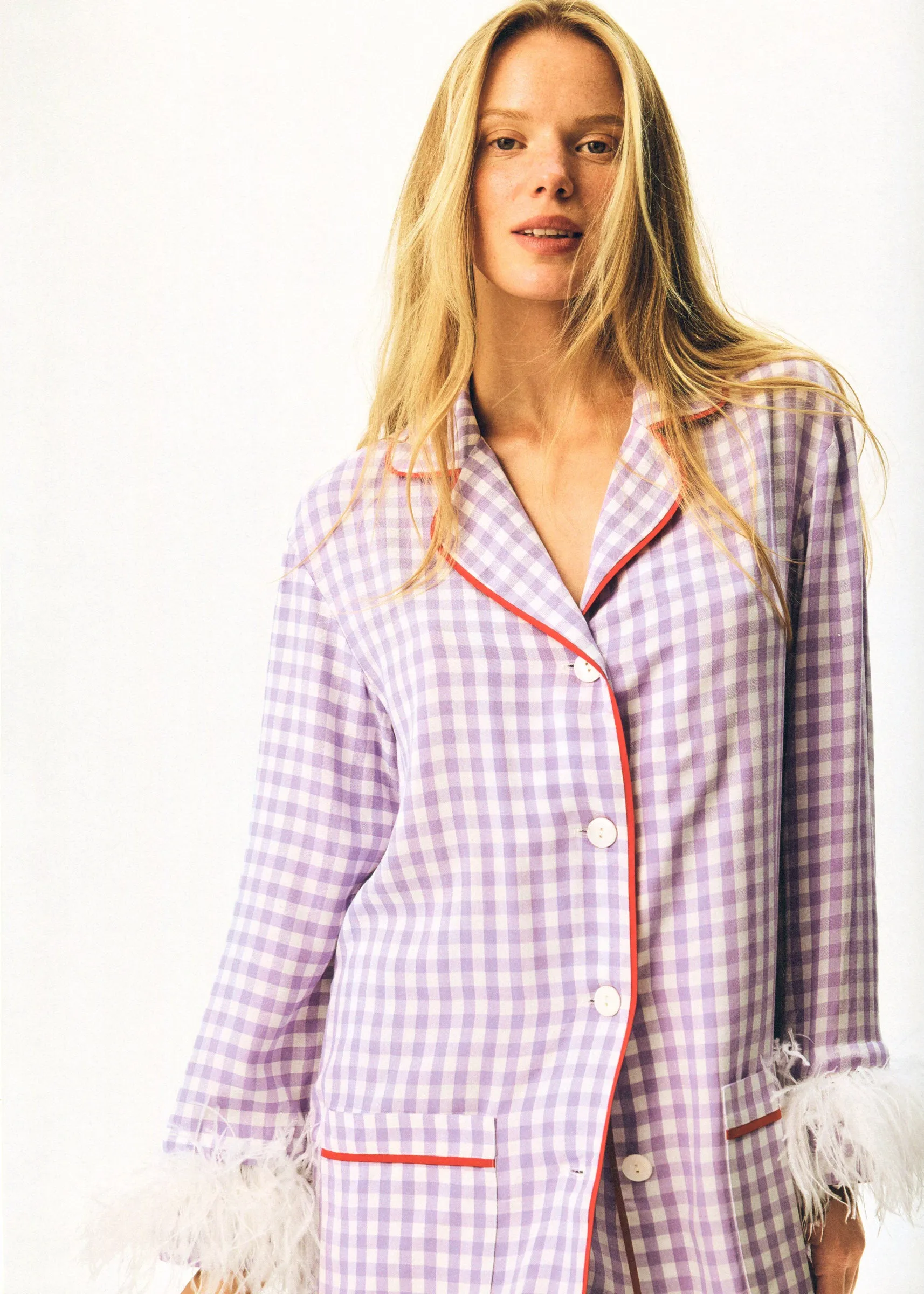 Iconic Party Pajama Suit with Feathers sold by Sleeper product image thumbnail 2