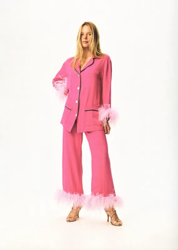 Iconic Party Pajama Suit with Feathers sold by Sleeper