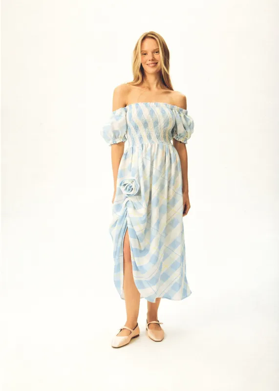 Belle Floral-Appliqué Midi Dress made by Sleeper