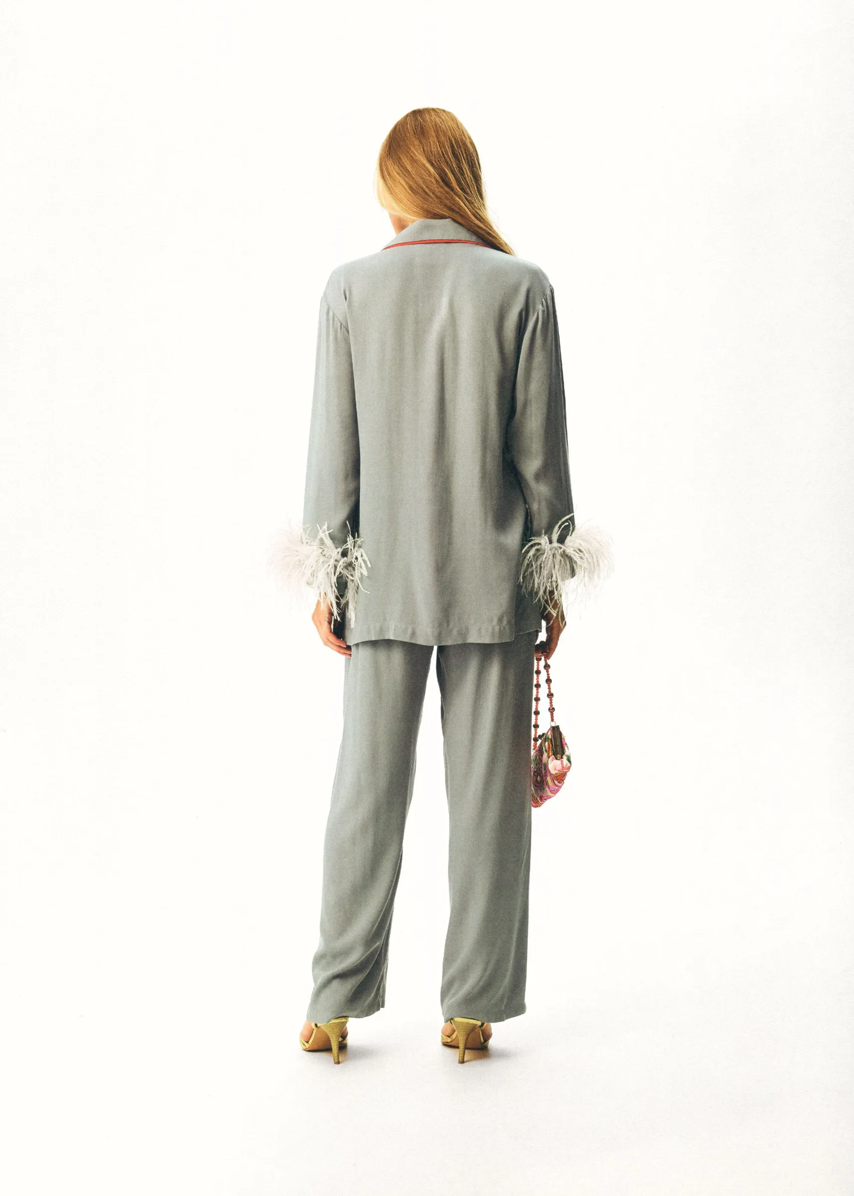 Iconic Party Pajama Suit with Feathers sold by Sleeper product image thumbnail 3
