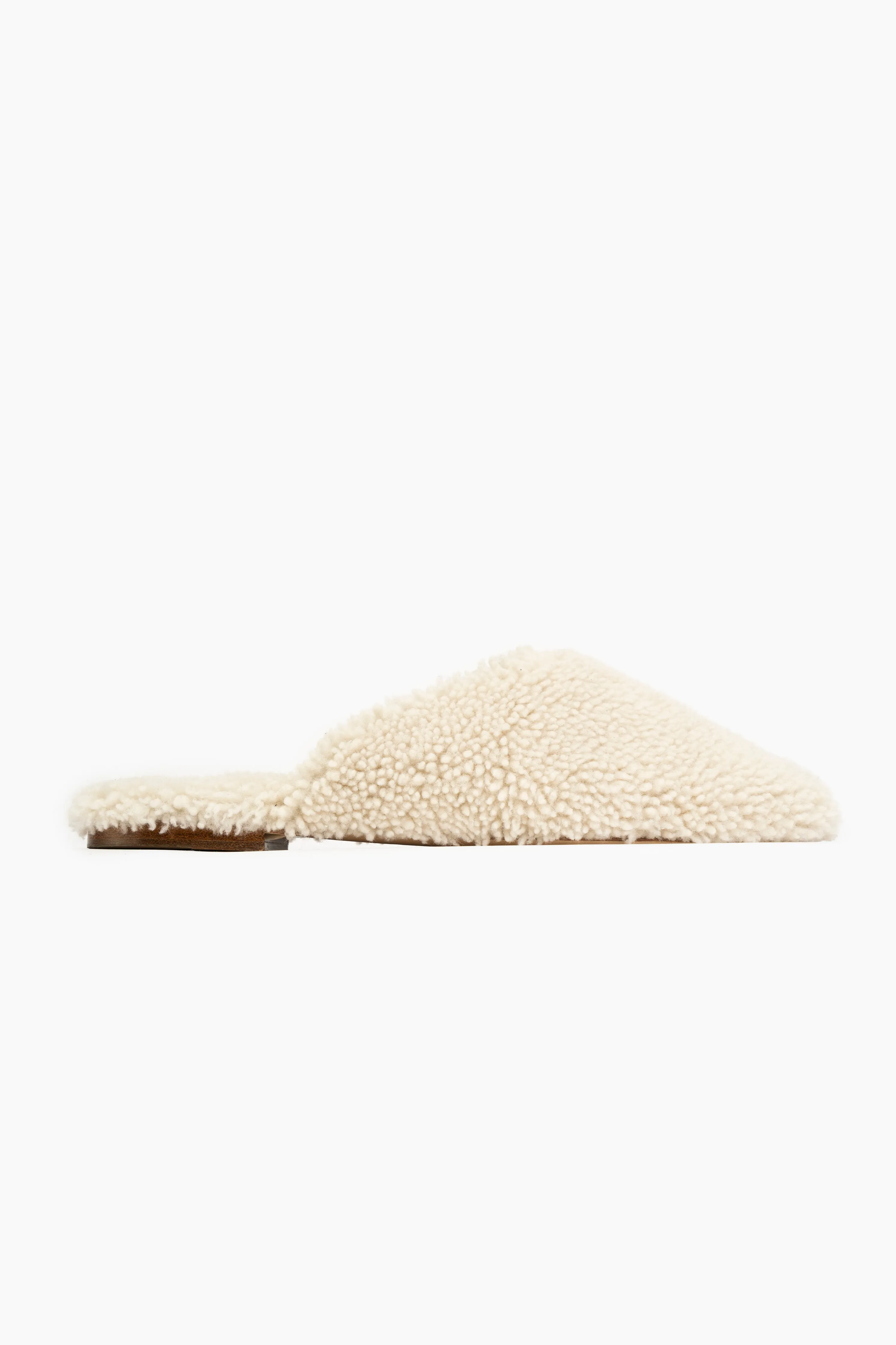 Shearling Slippers in Cream sold by Sleeper product image thumbnail 3