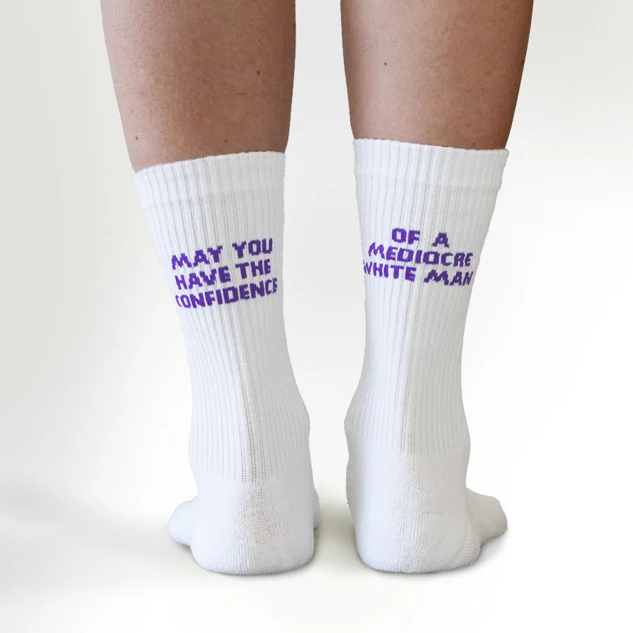 May You Have The Confidence Of A Mediocre White Man Socks sold by The Spark Company