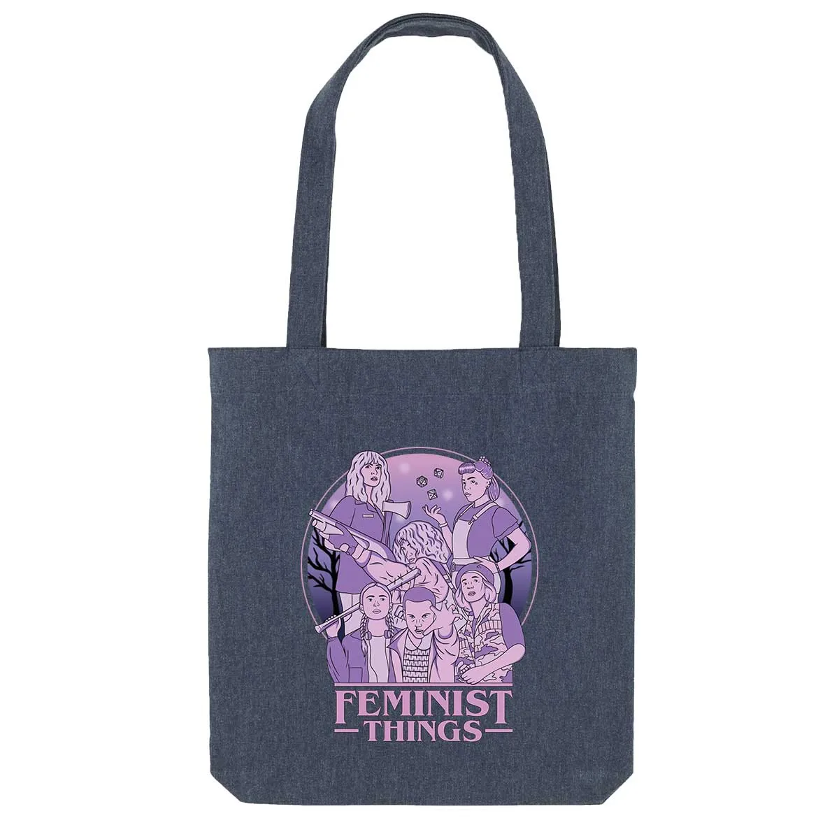 Feminist Things Strong as Hell Tote Bag sold by The Spark Company product image thumbnail 2
