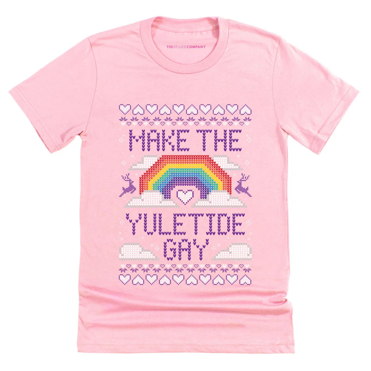 Make The Yuletide Gay Ugly Christmas T-Shirt sold by The Spark Company