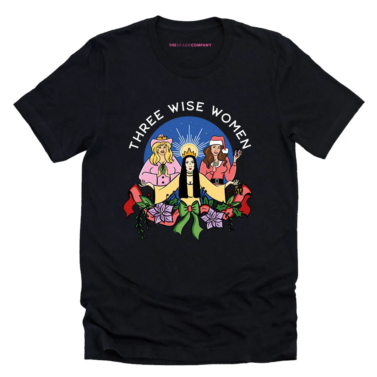 Three Wise Women Christmas T-Shirt sold by The Spark Company product image thumbnail 4
