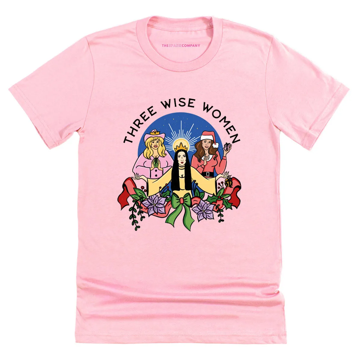 Three Wise Women Christmas T-Shirt sold by The Spark Company