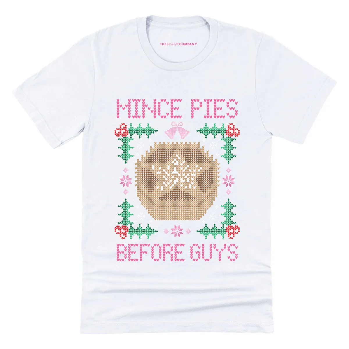 Mince Pies Before Guys Ugly Christmas T-Shirt sold by The Spark Company product image thumbnail 2