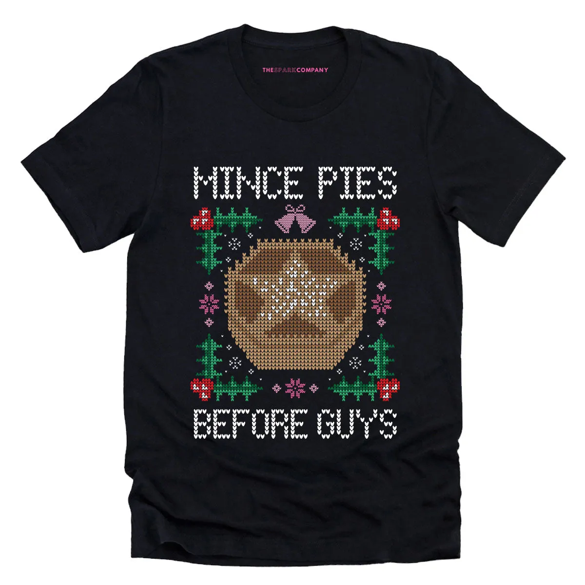 Mince Pies Before Guys Ugly Christmas T-Shirt sold by The Spark Company product image thumbnail 4