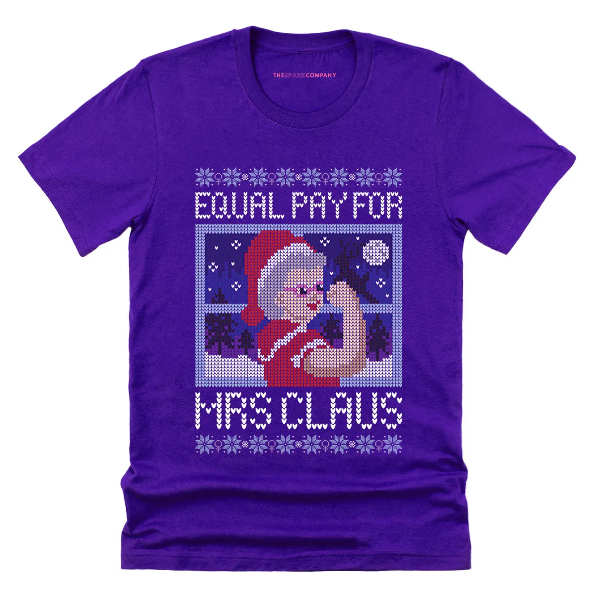 Equal Pay For Mrs Claus Ugly Christmas T-Shirt sold by The Spark Company product image thumbnail 4