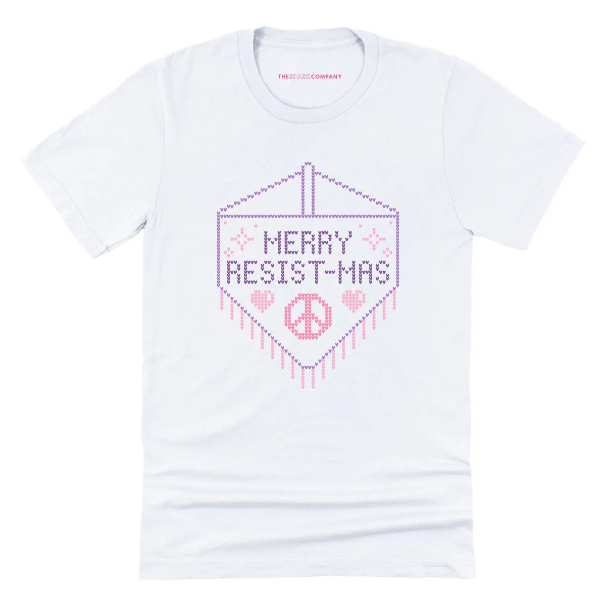Merry Resist-mas Ugly Christmas T-Shirt sold by The Spark Company product image thumbnail 4