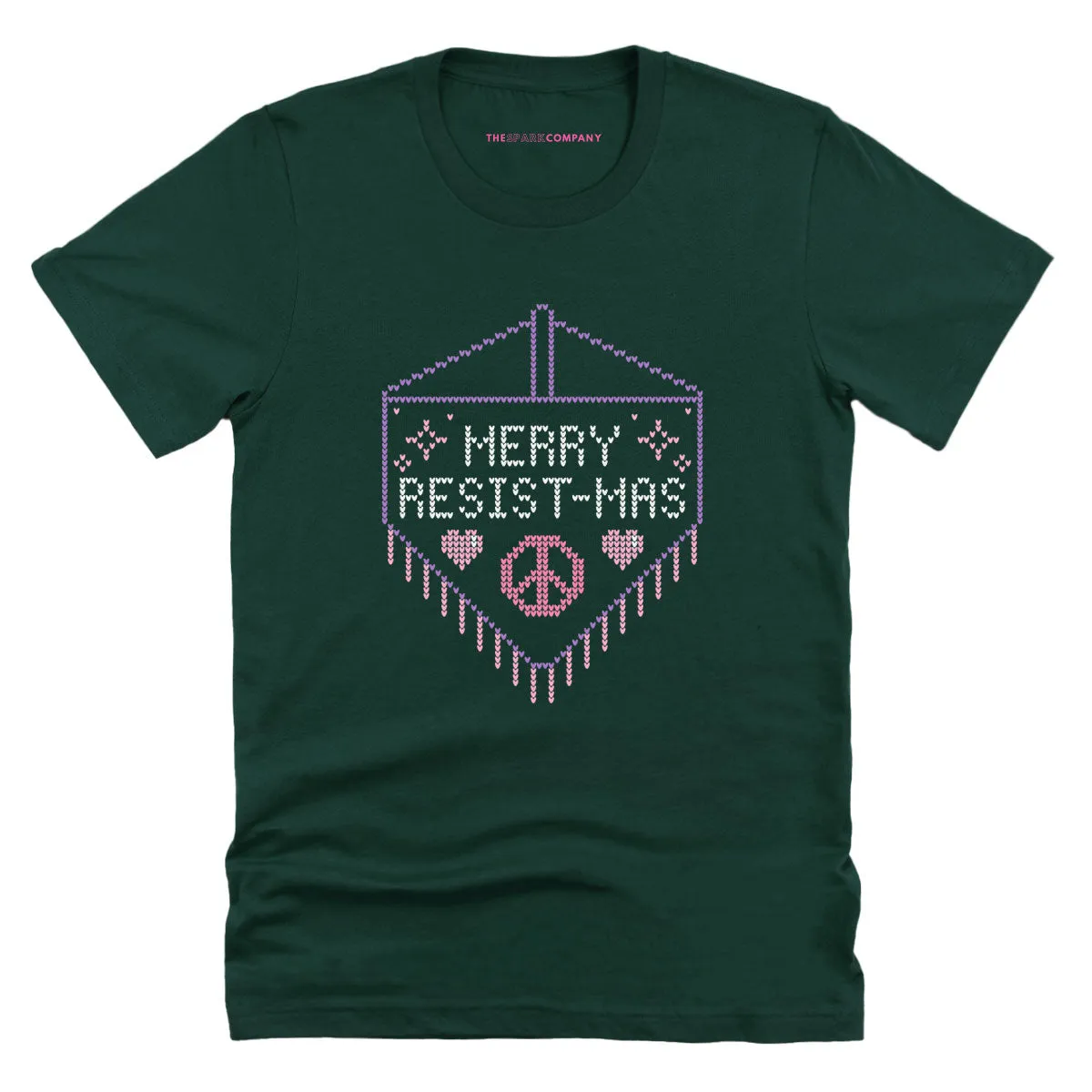 Merry Resist-mas Ugly Christmas T-Shirt sold by The Spark Company product image thumbnail 3