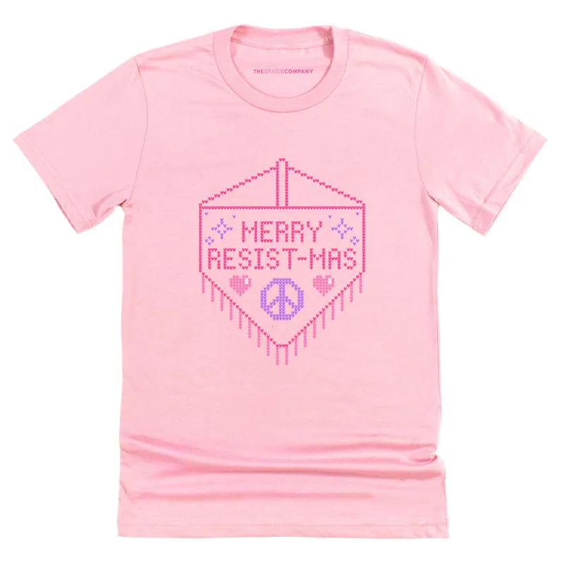 Merry Resist-mas Ugly Christmas T-Shirt sold by The Spark Company