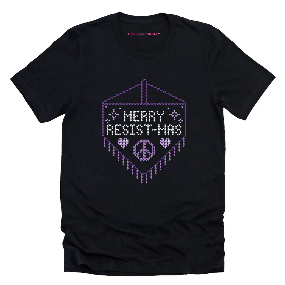 Merry Resist-mas Ugly Christmas T-Shirt sold by The Spark Company product image thumbnail 5