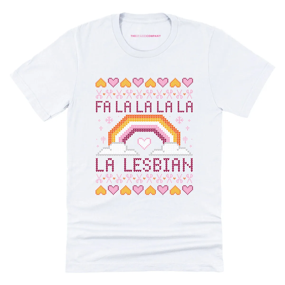 Fa-La-La Lesbian Ugly Christmas T-Shirt sold by The Spark Company product image thumbnail 4