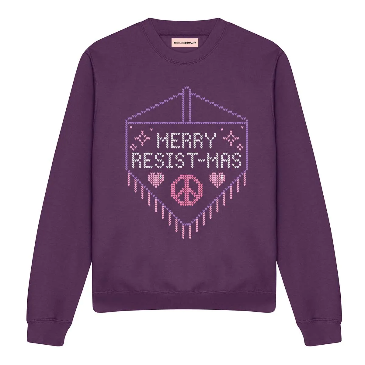 Merry Resist-mas Ugly Christmas Jumper sold by The Spark Company