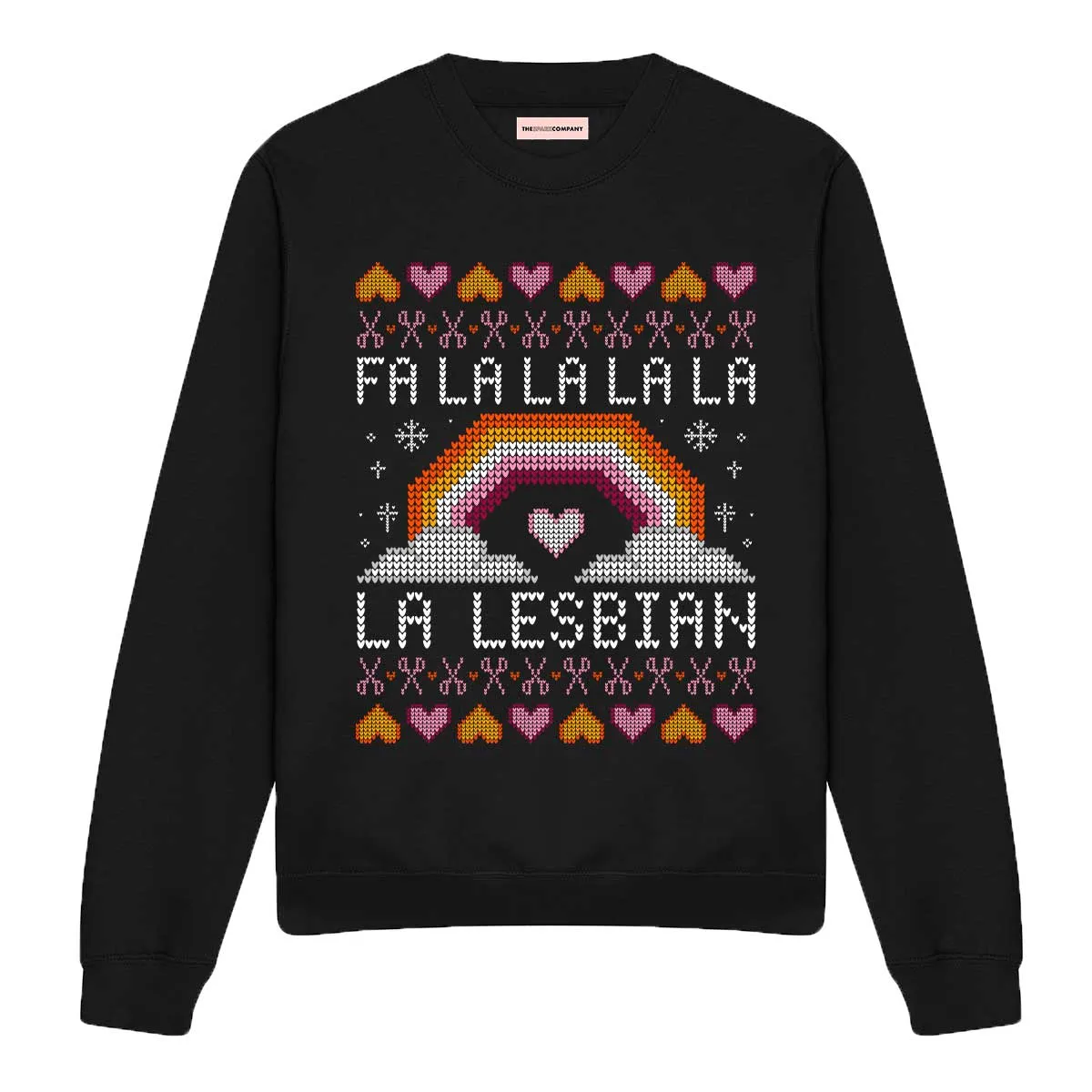 Fa-La-La Lesbian Ugly Christmas Jumper sold by The Spark Company