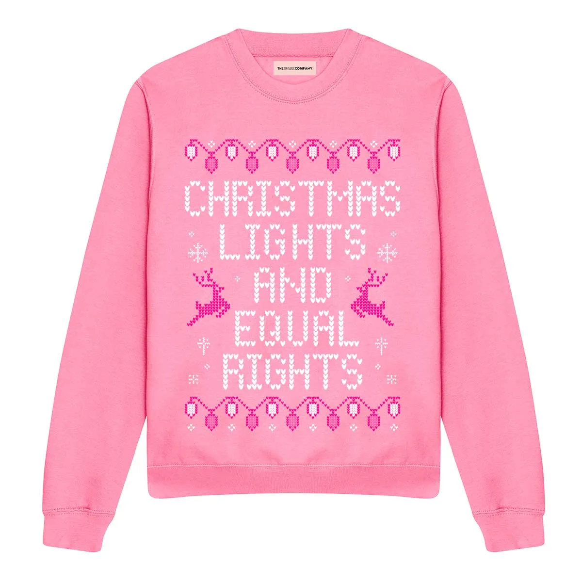 Christmas Lights And Equal Rights Ugly Christmas Jumper sold by The Spark Company product image thumbnail 5