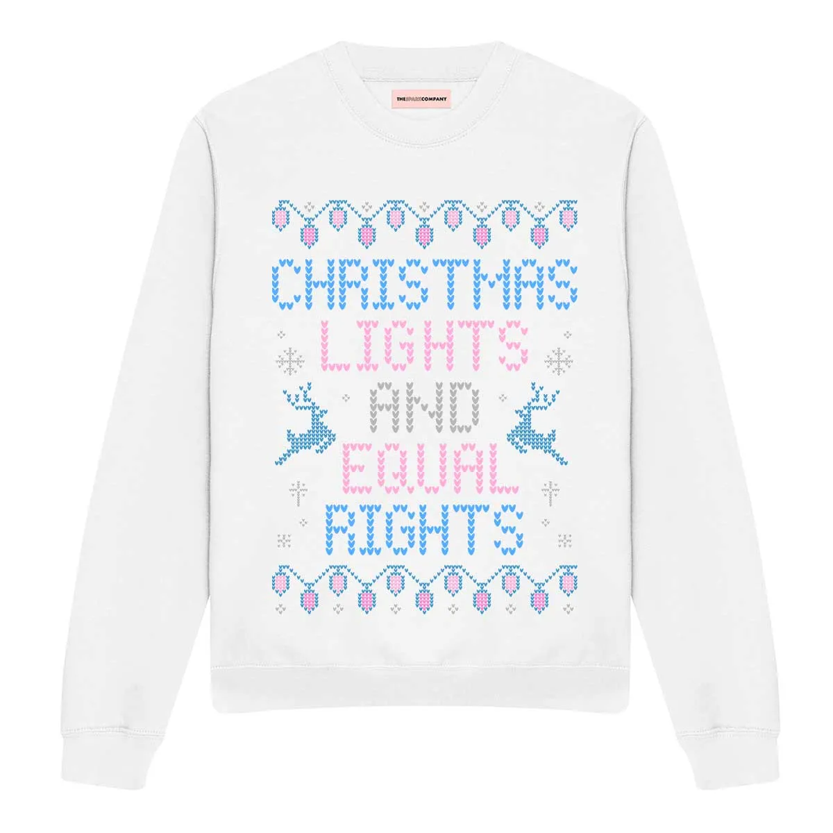 Christmas Lights And Equal Rights Ugly Christmas Jumper sold by The Spark Company product image thumbnail 4