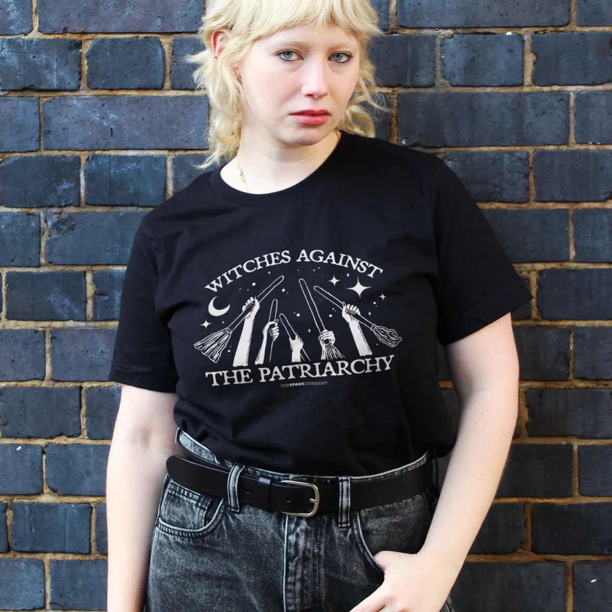 Witches Against Patriarchy T-Shirt sold by The Spark Company product image thumbnail 2