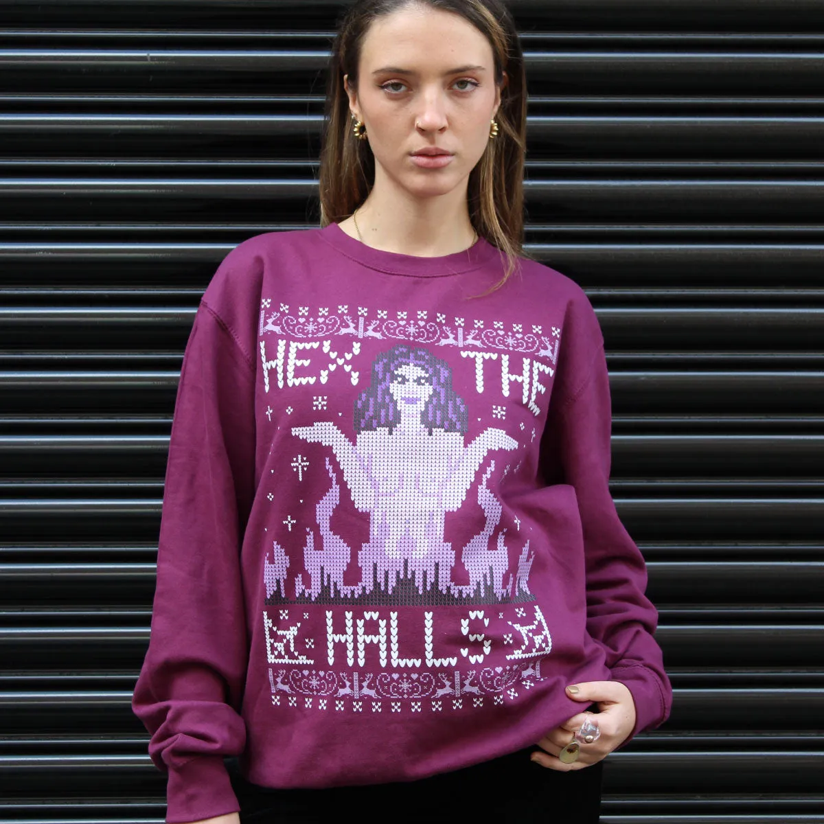 Hex The Halls Ugly Christmas Jumper sold by The Spark Company product image thumbnail 2