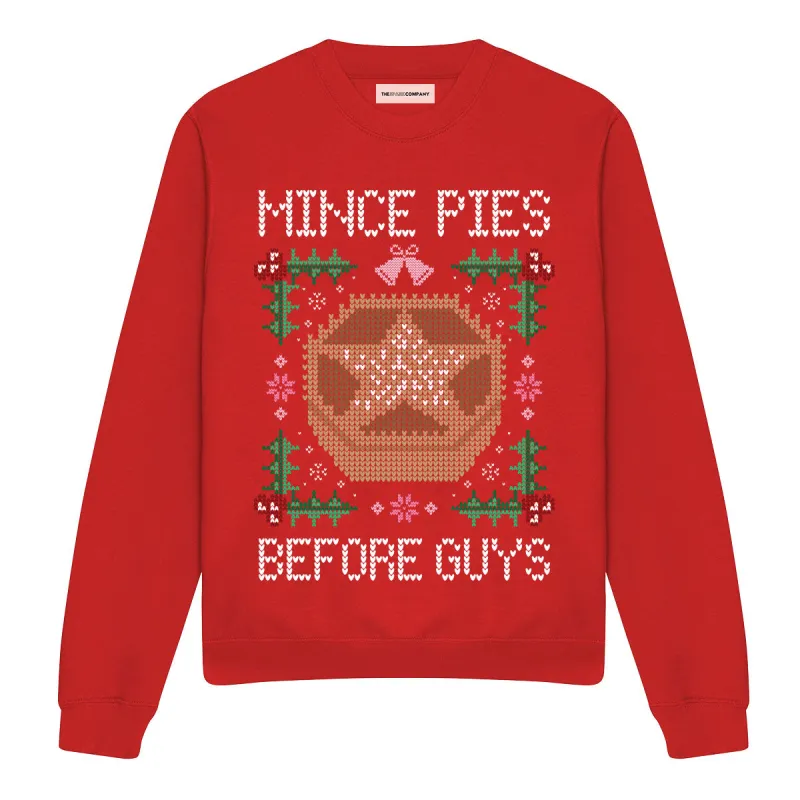 Mince Pies Before Guys Ugly Christmas Jumper sold by The Spark Company