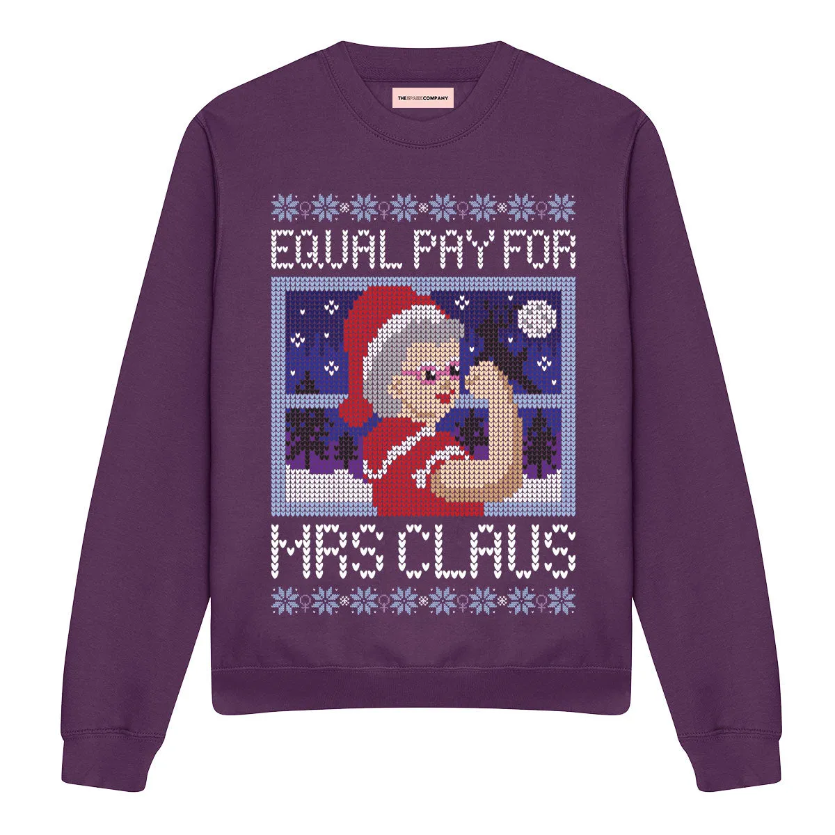 Equal Pay For Mrs Claus Ugly Christmas Jumper sold by The Spark Company