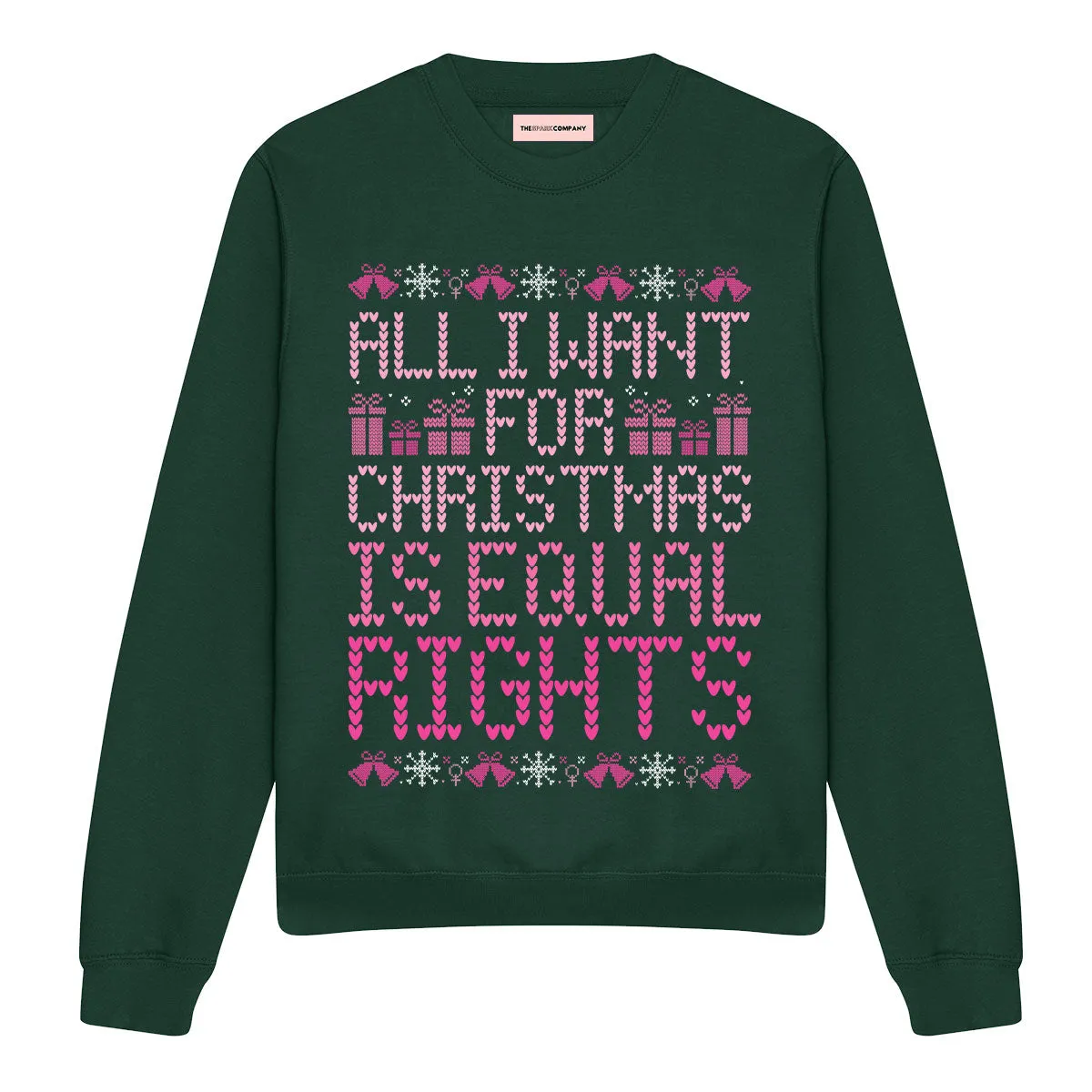 All I Want For Christmas Is Equal Rights Ugly Christmas Jumper sold by The Spark Company product image thumbnail 5