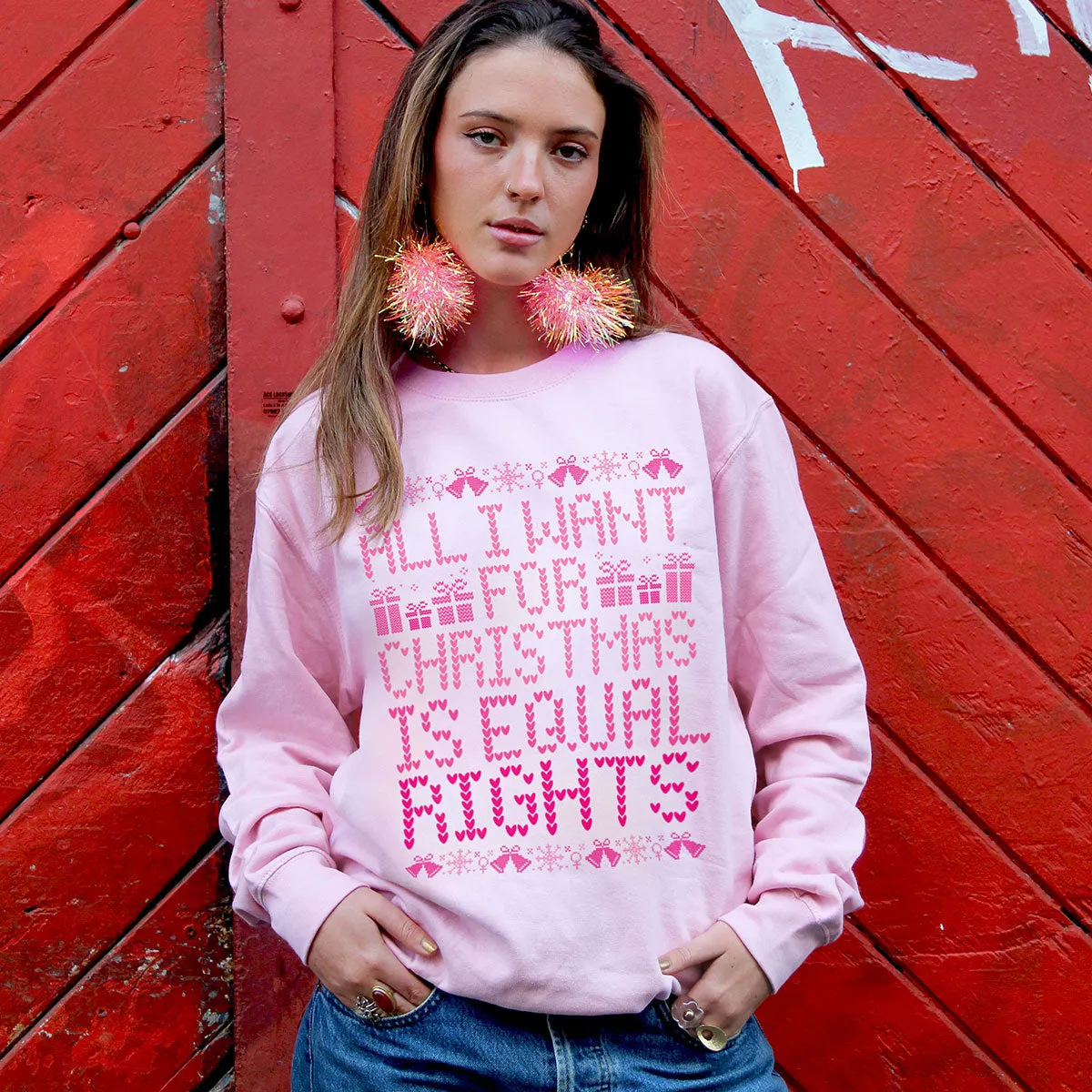 All I Want For Christmas Is Equal Rights Ugly Christmas Jumper sold by The Spark Company product image thumbnail 2