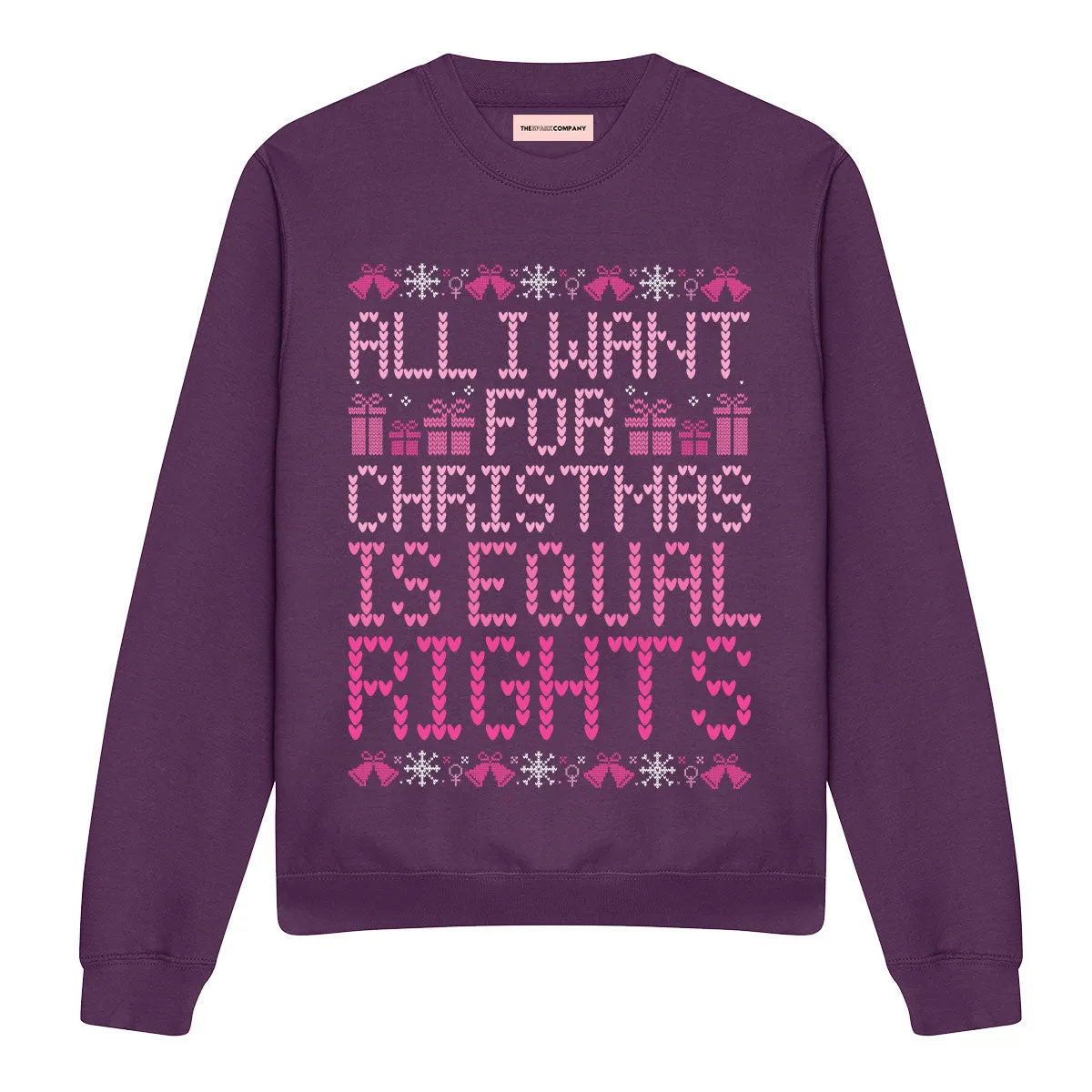 All I Want For Christmas Is Equal Rights Ugly Christmas Jumper sold by The Spark Company product image thumbnail 4