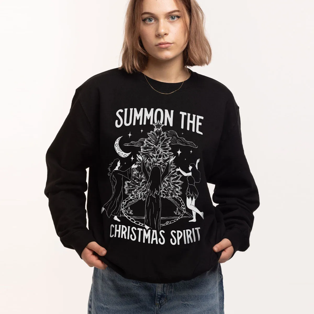 Summon The Christmas Spirit Ugly Christmas Jumper sold by The Spark Company product image thumbnail 2