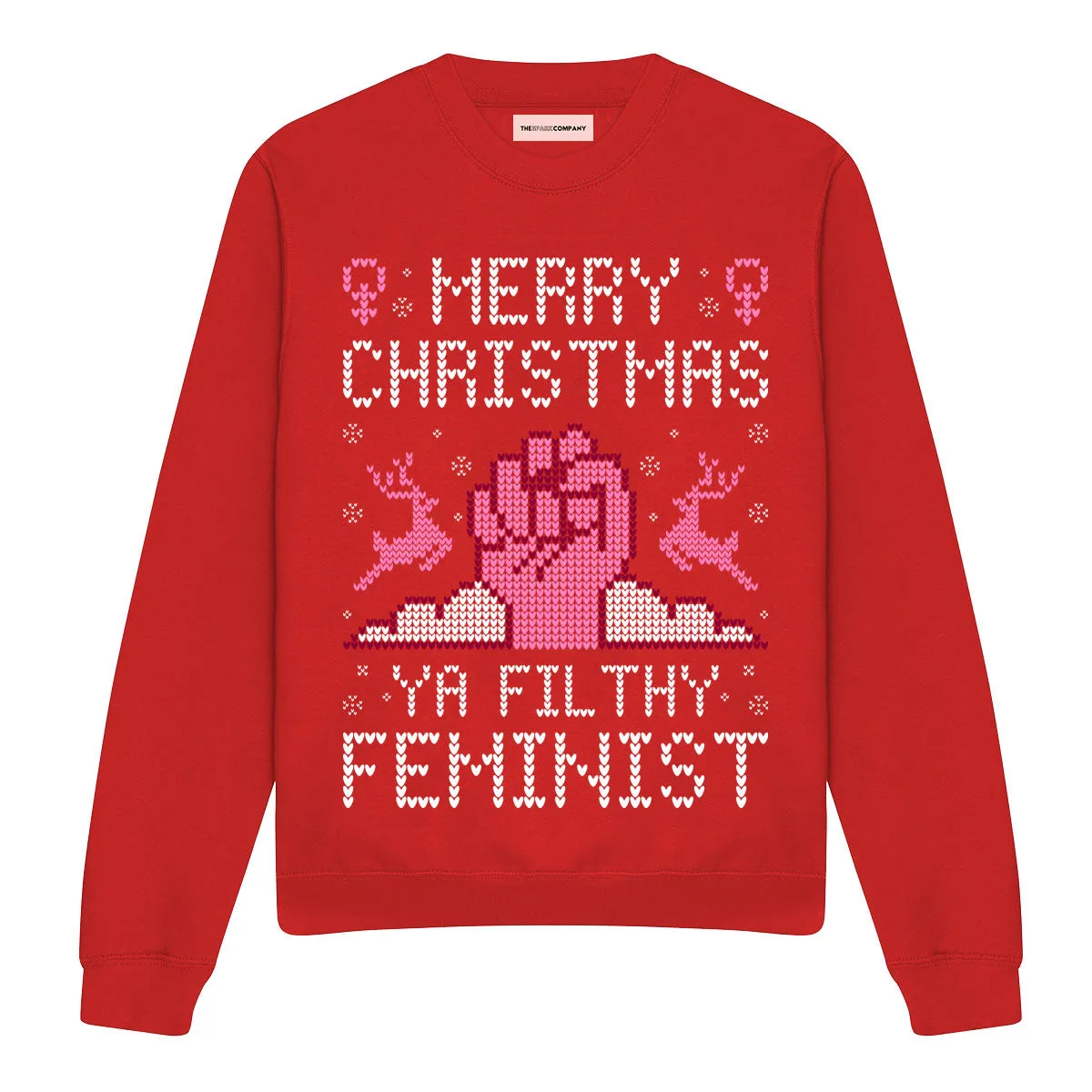 Merry Christmas Ya Filthy Feminist Ugly Christmas Jumper sold by The Spark Company