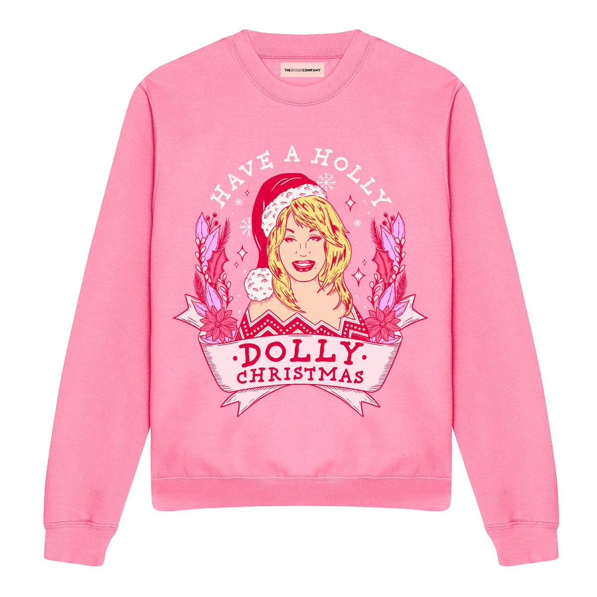 Holly Dolly Christmas Ugly Christmas Jumper sold by The Spark Company