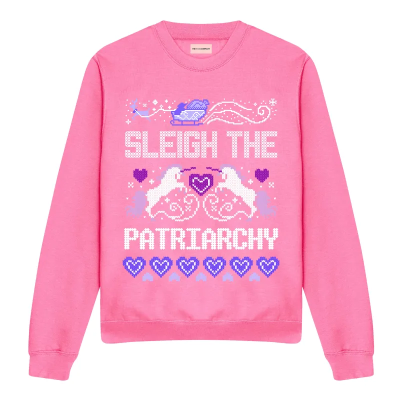 Sleigh The Patriarchy Ugly Christmas Jumper sold by The Spark Company