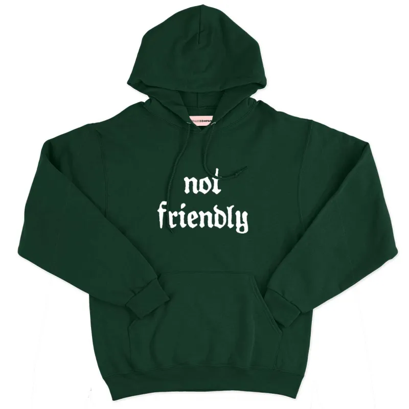 Not Friendly Hoodie sold by The Spark Company