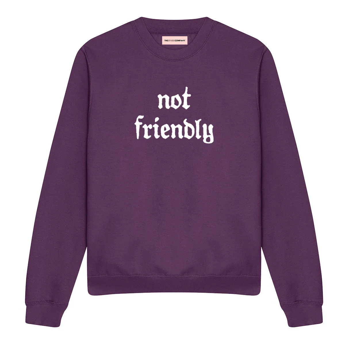 Not Friendly Sweatshirt sold by The Spark Company product image thumbnail 4
