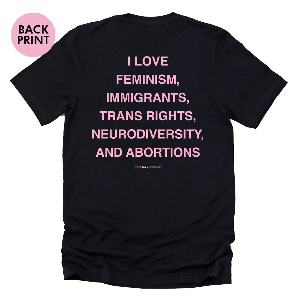 I Love Feminism T-Shirt sold by The Spark Company product image thumbnail 4