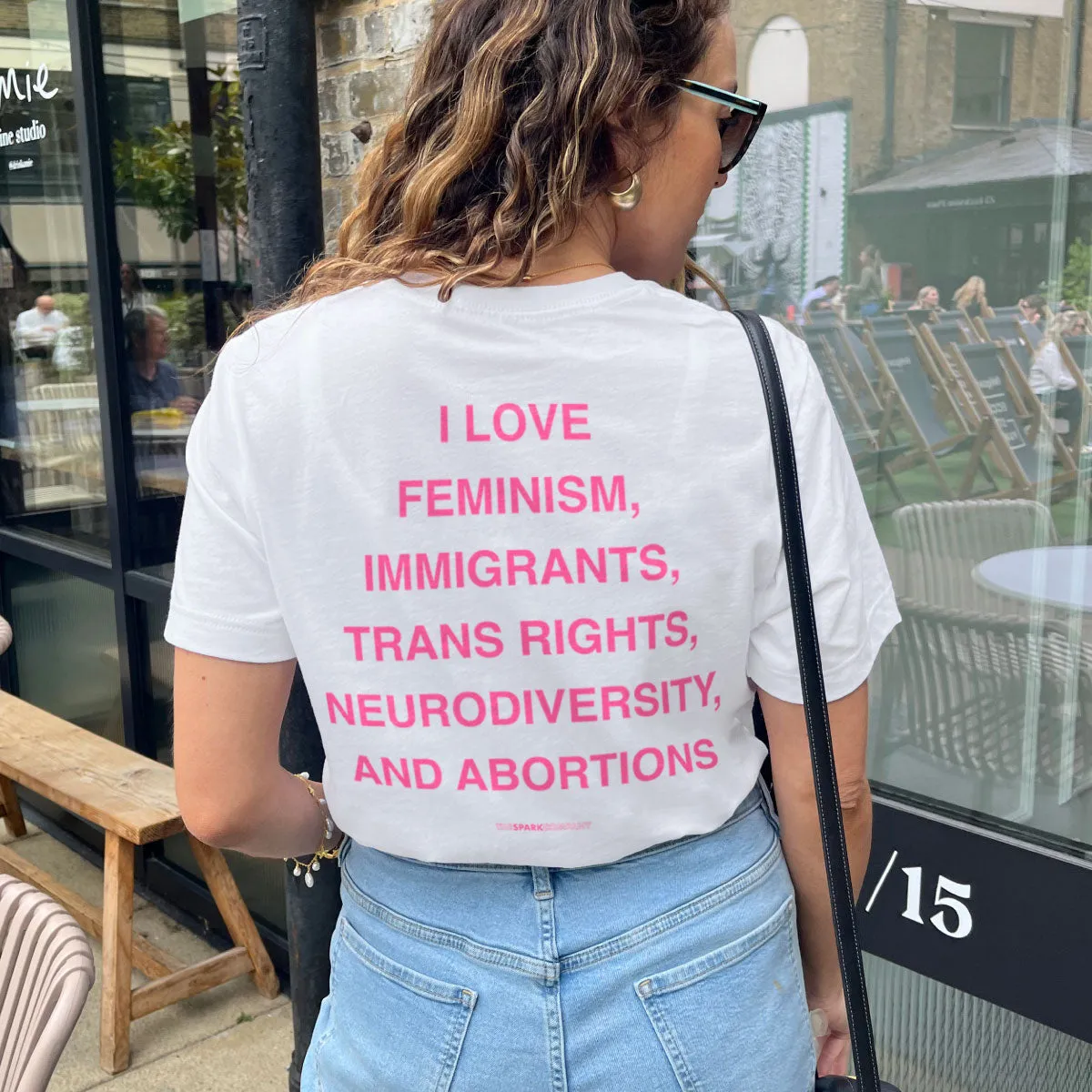 I Love Feminism T-Shirt sold by The Spark Company product image thumbnail 2