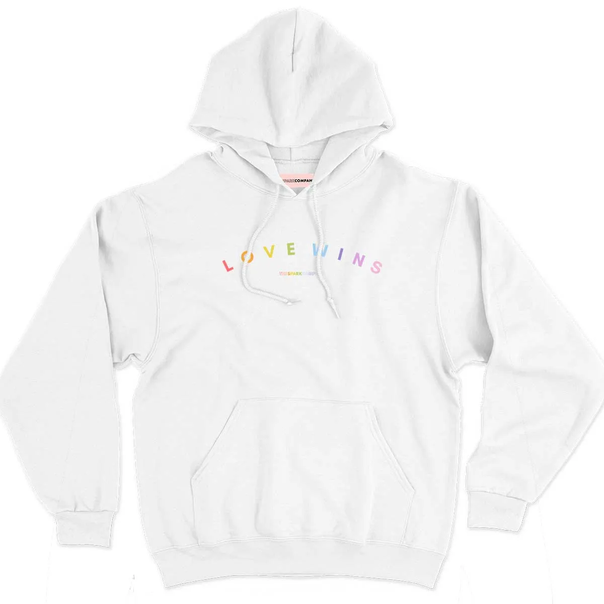 Love Wins Pastel Heart Hoodie sold by The Spark Company product image thumbnail 2